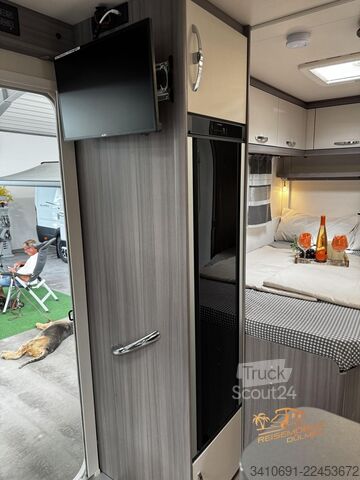 Polointegrovaný karavan HOBBY Optima OnTour T65 FL SAT TV Fahrradträger Solar