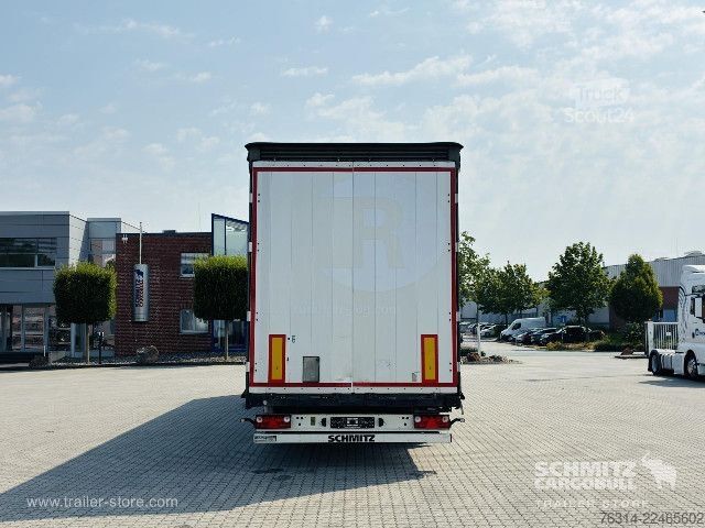 Atvērta puspiekabe ar tentu Schmitz Cargobull Curtainsider Mega Getränke
