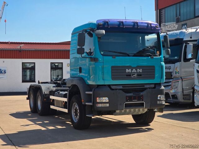 Φορτηγό γερανός roll-off MAN TGA 26.440 * ABROLLKIPPER * BLATT * KLIMA *