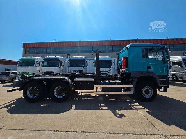 Φορτηγό γερανός roll-off MAN TGA 26.440 * ABROLLKIPPER * BLATT * KLIMA *