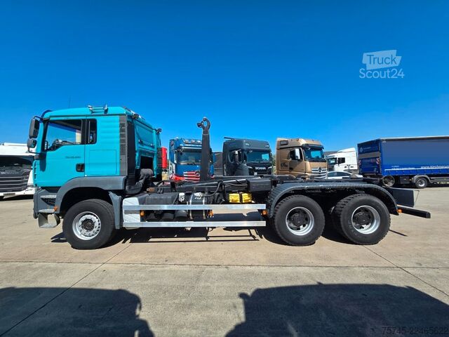 Φορτηγό γερανός roll-off MAN TGA 26.440 * ABROLLKIPPER * BLATT * KLIMA *