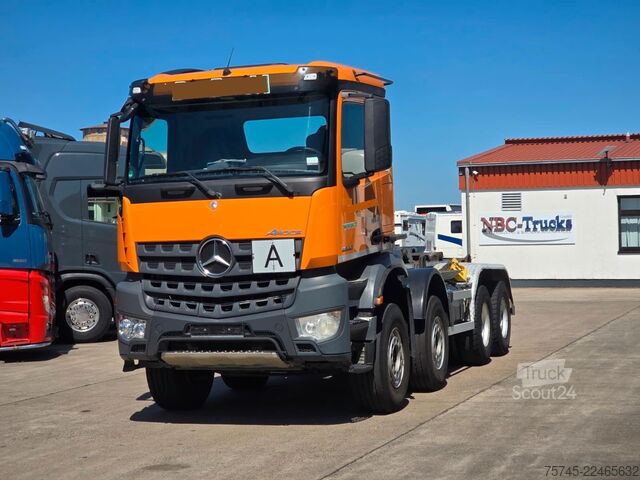 Φορτηγό γερανός roll-off MERCEDES-BENZ AROCS 3245 * ABROLLKIPPER * VDL * BLATT *  KLIMA
