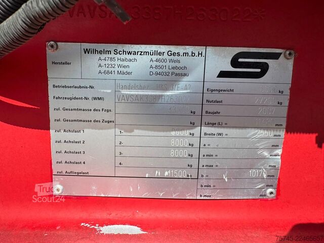 Savivartis puspriekabė SCHWARZMÜLLER HKS 3/E-AK *GETREIDEKIPPER * ROLLPLANE * LIFT *