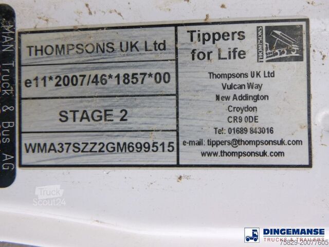 Dépanneuse MAN TGS 35.400 8X4 RHD tipper + Palfinger Epsilon M...