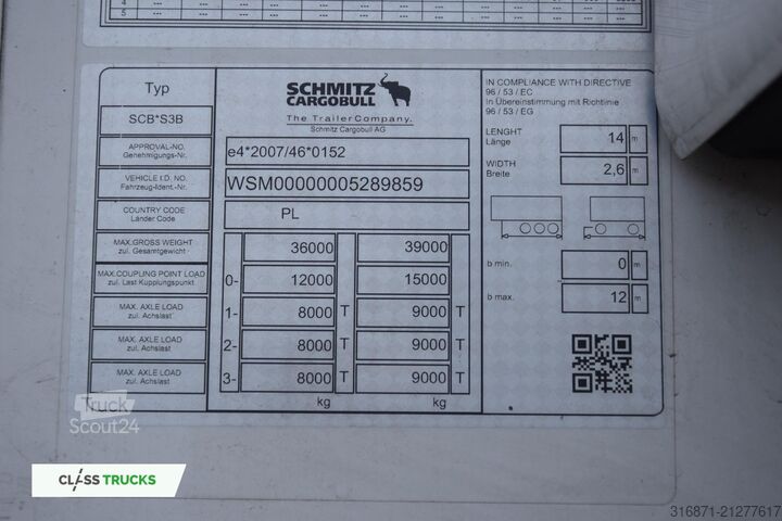 Hűtő félpótkocsi SCHMITZ CARGOBULL SKO FP 60 ThermoKing SLXi 300