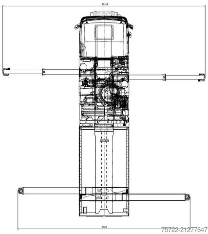 Tovornjak z žerjavom Volvo FH 540 8x4 Pritsche Palfinger 165.002 TEC 7 +JIB