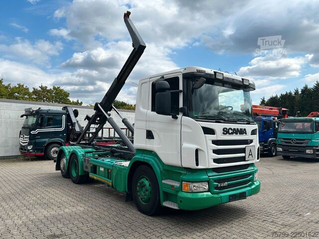 Vozidlo s hákom na kontajnery SCANIA R440 MEILLER Abroller 6x2