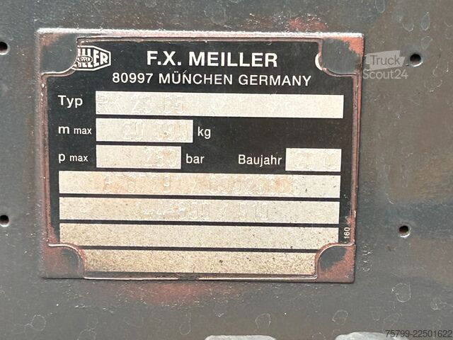 Vozidlo s hákom na kontajnery SCANIA R440 MEILLER Abroller 6x2