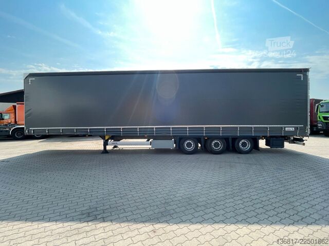 Atvira puspriekabė su tentu SCHMITZ CARGOBULL SCB*S3 SCS24 Hubdach Mega Plane Edscha 2xLiftach