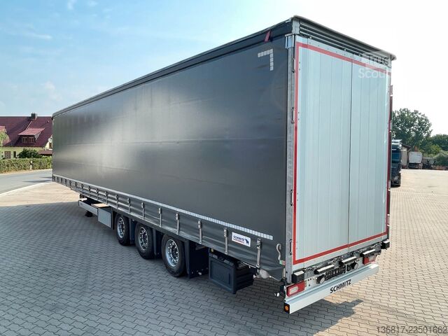 Atvira puspriekabė su tentu SCHMITZ CARGOBULL SCB*S3 SCS24 Hubdach Mega Plane Edscha 2xLiftach