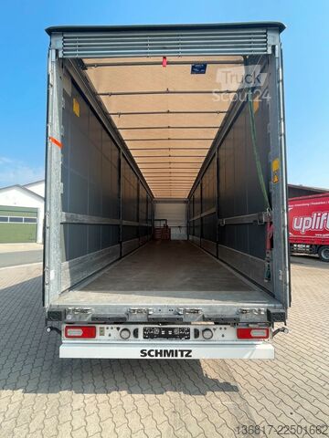 Atvira puspriekabė su tentu SCHMITZ CARGOBULL SCB*S3 SCS24 Hubdach Mega Plane Edscha 2xLiftach