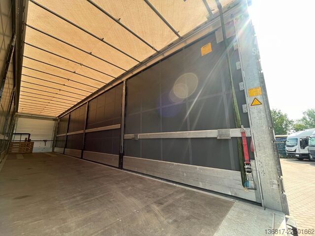 Atvira puspriekabė su tentu SCHMITZ CARGOBULL SCB*S3 SCS24 Hubdach Mega Plane Edscha 2xLiftach