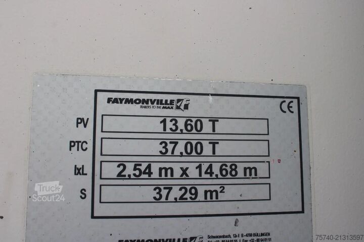 Semi surbaissé Faymonville extentadable 20m disconnectable front + 42000kg...