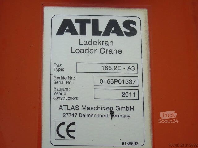 Krano sunkvežimis MAN TGS 18.440 + ATLAS 165 + EURO 5 + TRAILER 3 AXL...