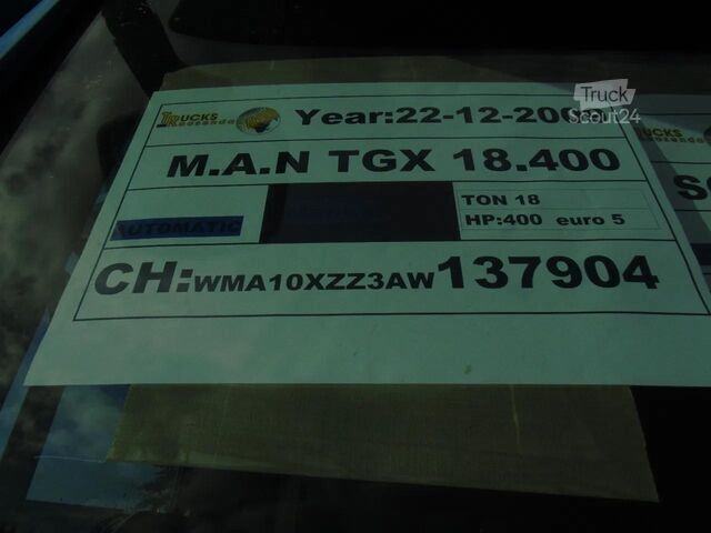 Maleta MAN TGA 18.400 + combi + lift + euro 5 + 2.70
