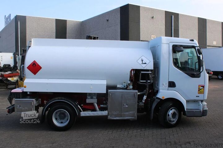 Camion-citerne Renault Midlum 250 + 2 COMP + 6180liter + euro 2 + manual