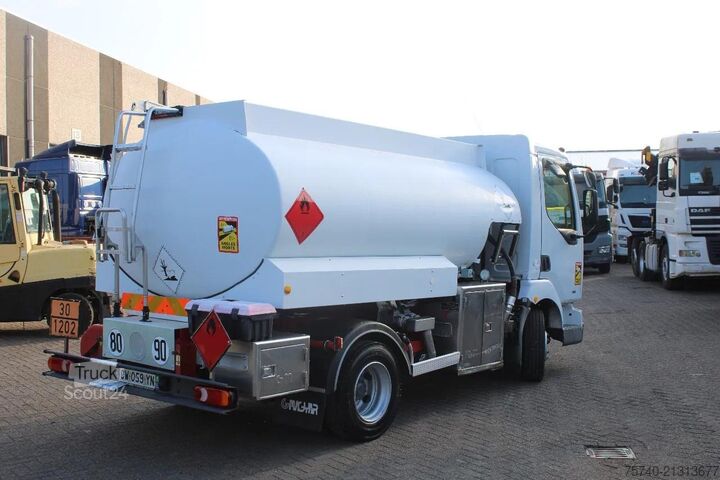 Camion-citerne Renault Midlum 250 + 2 COMP + 6180liter + euro 2 + manual