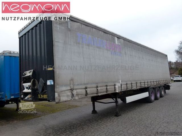 Open semitrailer with tarp KRONE SDP 27, BPW ECO Plus, Standart, Deutsch