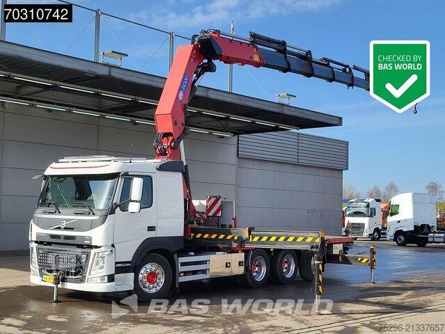 Lastplattform Volvo FM 540 8X4 NL-truck HMF 6020 K Crane 8 extensio...