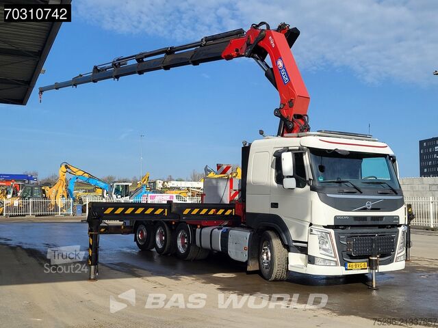 Lastplattform Volvo FM 540 8X4 NL-truck HMF 6020 K Crane 8 extensio...