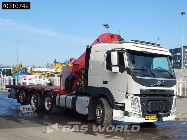 Lastplattform Volvo FM 540 8X4 NL-truck HMF 6020 K Crane 8 extensio...