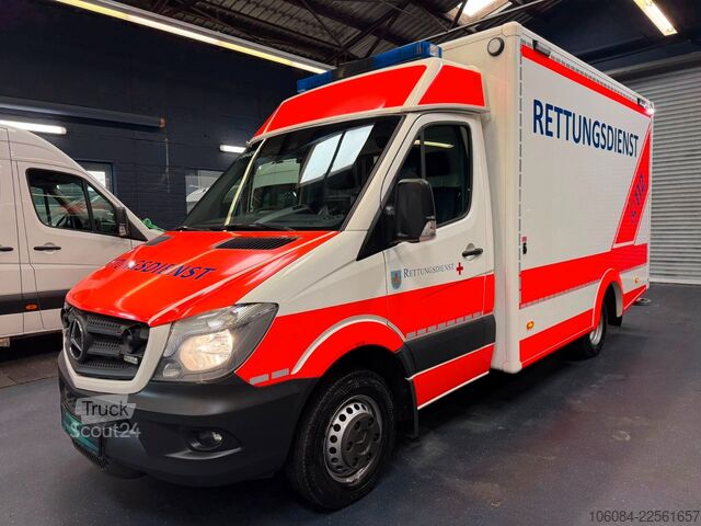 Samochód strażacki MERCEDES-BENZ Sprinter 519 Rettungswagen Ferno-Trage 1.Hand