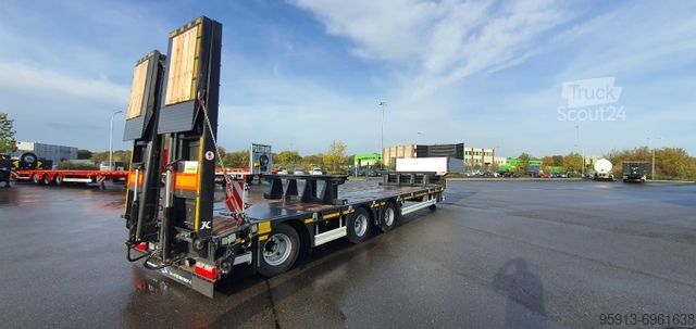 Semi-remorque surbaissée KÄSSBOHRER Tieflader lowbed SLA 3 SCAN Extandable