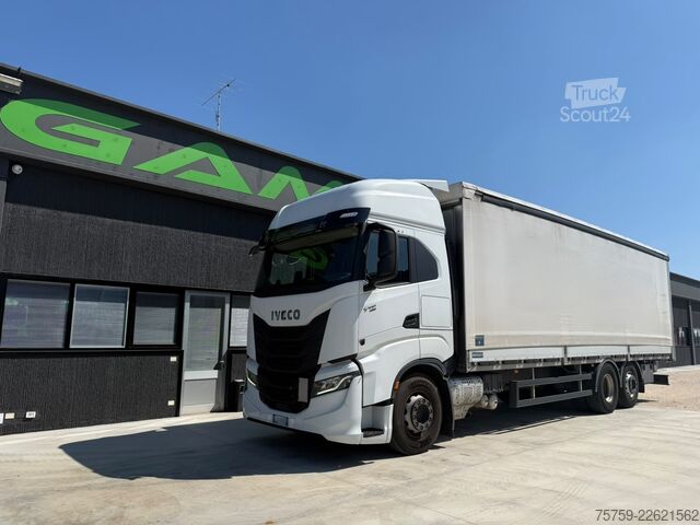 Planbil med presenning Iveco S-Way 260SY48 Pritsche 9.60m mit Plane