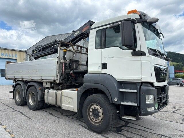 Kolmisivuinen kippiauto MAN TGS 33.480 Kipper+HIAB 192-5