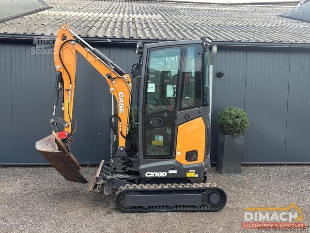Miniterrassier Case CX19D Yanmar 3cil. - monogiek - kantelbak - hyd...