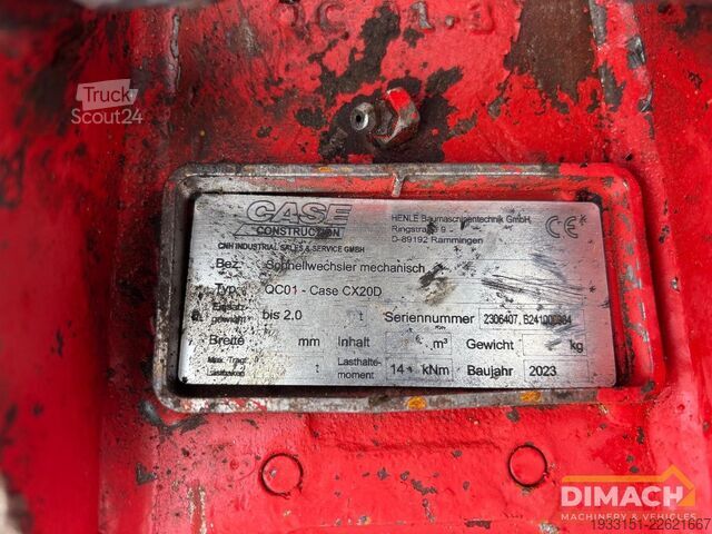 Mini ekskavatör Case CX19D Yanmar 3cil. - monogiek - kantelbak - hyd...