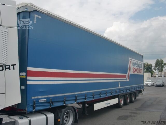 Semi-remorque à plateau & bâche Krone SDP 27 Mega Liftachse Hubdach