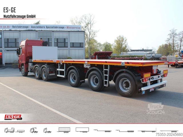 Remorque semi-plateforme de travail FAYMONVILLE MAX410 Ballastauflieger