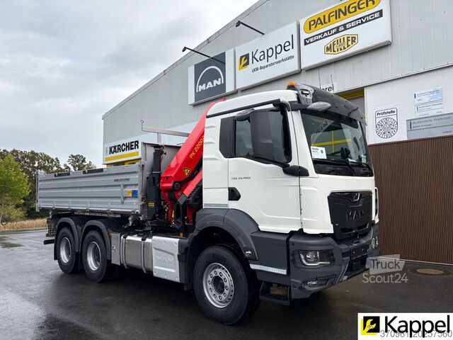 Kipper LKW MAN TGS 33.480 6X4 BB / PALFINGER PK22 / 3SK