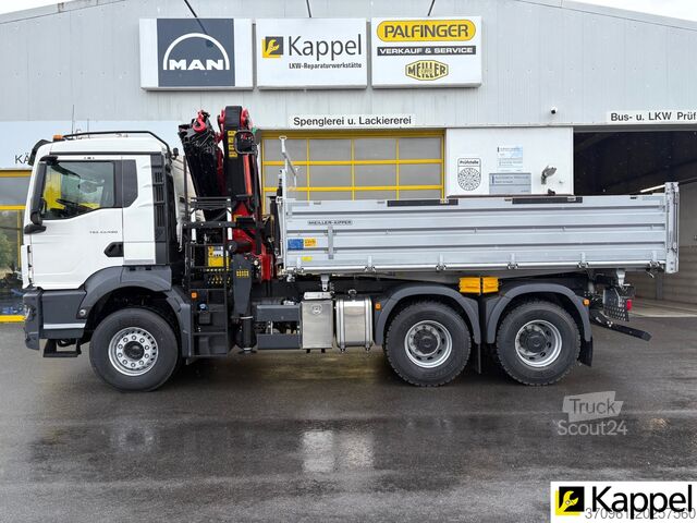 Kipper LKW MAN TGS 33.480 6X4 BB / PALFINGER PK22 / 3SK