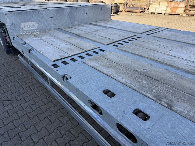 Remorque surbaissée Möslein STO 3 Schwebheim  3 Achs Satteltieflader Plato 45 t GGfür Fertigteile, Baumaschinen oder Container