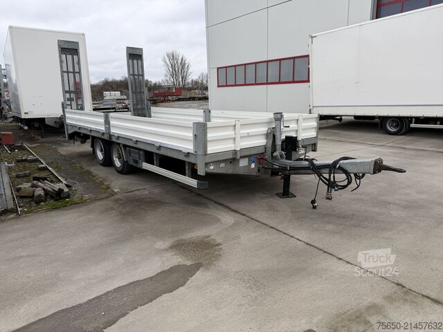 Prikolica z nizko platformo  tt  Tandemtieflader, hydr. Rampen, wenig Benutzt