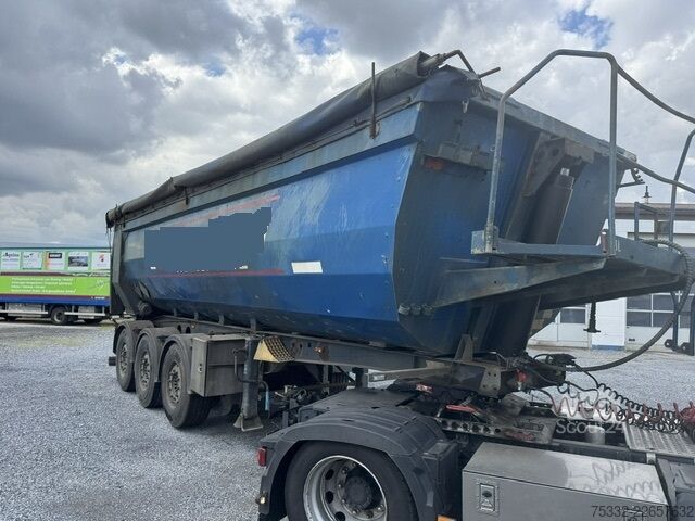 Tippsemitrailer KEMPF 3 Achs Halfpipe Alu 28 m³ SAF Lift
