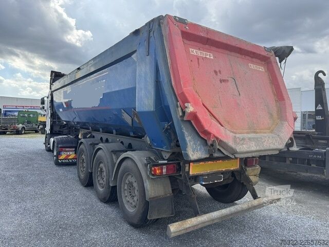 Tippsemitrailer KEMPF 3 Achs Halfpipe Alu 28 m³ SAF Lift