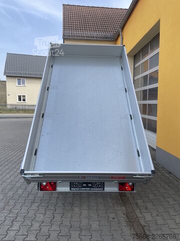 Trojsmerný sklápačský príves Saris K3 306 170 2700 2 Alu-Schienen 2,7T