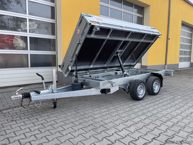 Trojsmerný sklápačský príves Saris K3 306 170 2700 2 Alu-Schienen 2,7T