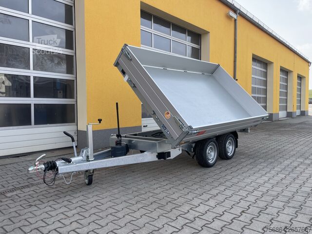 Trojsmerný sklápačský príves Saris K3 306 170 2700 2 Alu-Schienen 2,7T