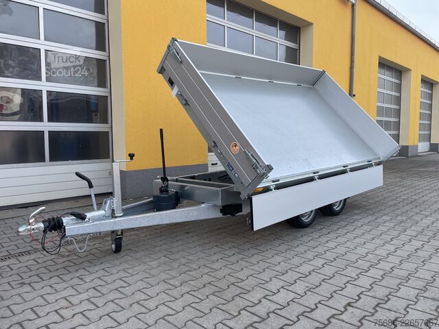 Trojsmerný sklápačský príves Saris K3 306 170 2700 2 Alu-Schienen 2,7T