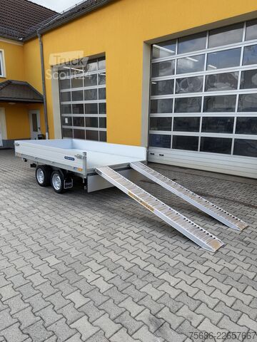Trojsmerný sklápačský príves Saris K3 306 170 2700 2 Alu-Schienen 2,7T