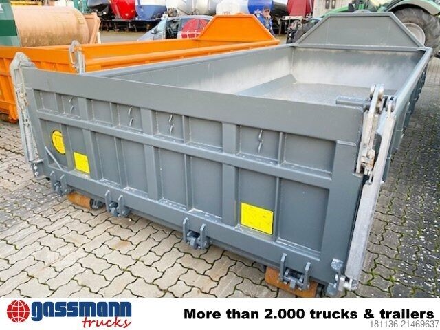 Krokcontainer Abrollcontainer mit Klappe ca. 11m³, überfahrbar
