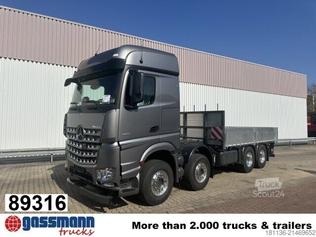 Vrachtauto met open laadbak Mercedes-Benz Arocs 3251 L 8x4/4, Retarder, BigSpace, Navi,