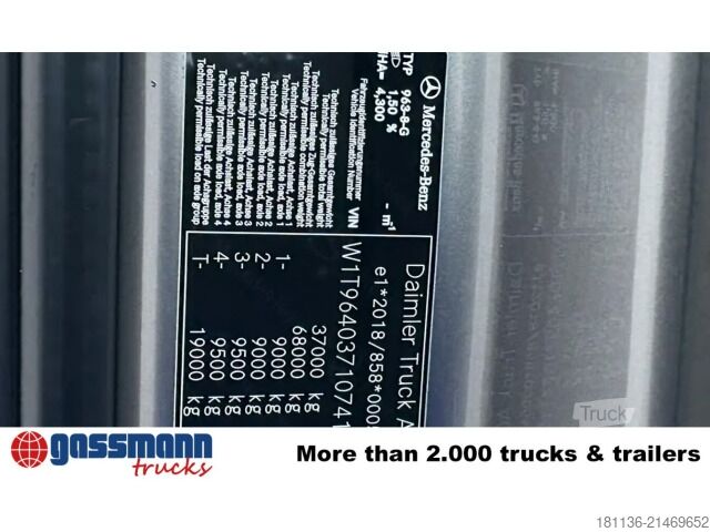 Vrachtauto met open laadbak Mercedes-Benz Arocs 3251 L 8x4/4, Retarder, BigSpace, Navi,