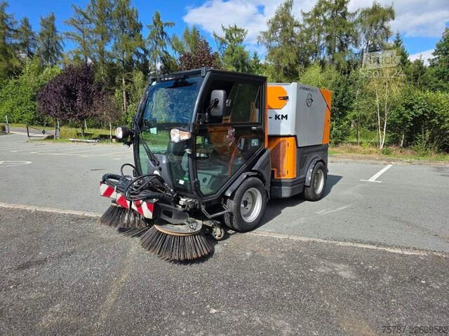 Barredora de calzadas SCHMIDT Schmidt Aebi Flexigo150,Besen,Streuaufbau,Schild