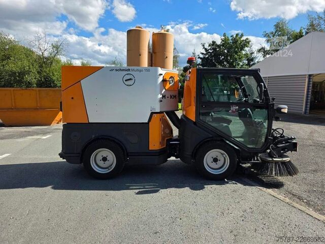 Barredora de calzadas SCHMIDT Schmidt Aebi Flexigo150,Besen,Streuaufbau,Schild