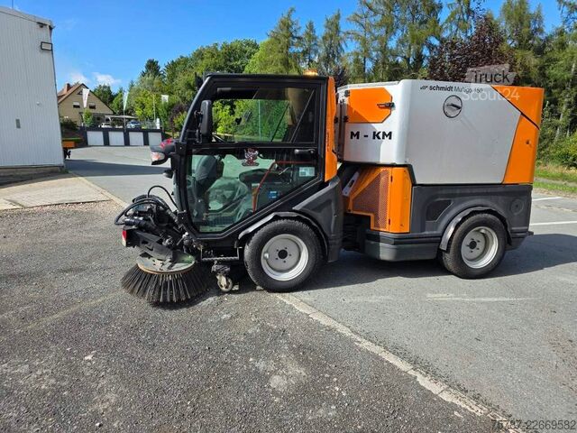 Barredora de calzadas SCHMIDT Schmidt Aebi Flexigo150,Besen,Streuaufbau,Schild